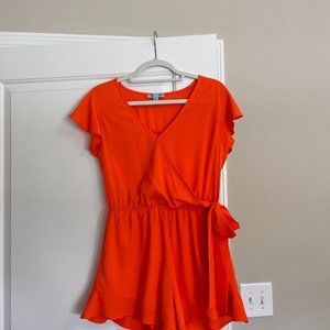 Orange Gameday Romper